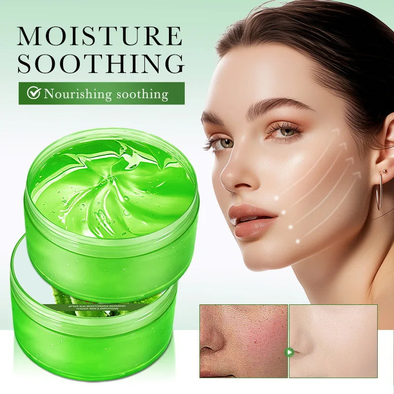 99% Aloe Vera Gel Moisturing Face Cream Soothing Shrink Pores Acne Treatment Day Cream Sleeping Mask Skin Care Products 300g - Eloquettes Skincare & Personal Care