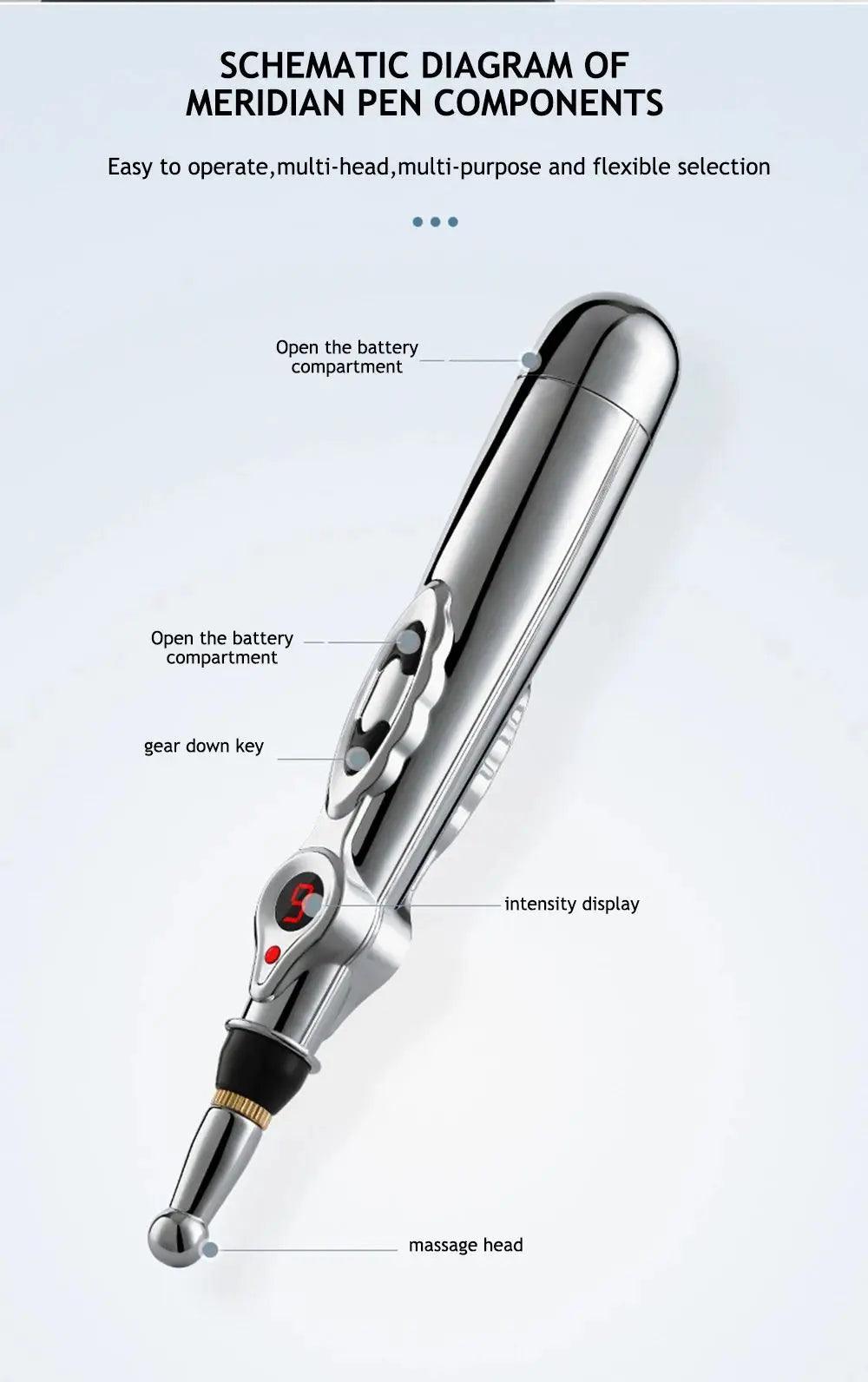 Electronic Acupuncture Pen Acupuncture Point Pen Acupuncture Point Pen Meridian Energy Meridian Pen Massage Pen Acupuncture Acup - Eloquettes Skincare & Personal Care