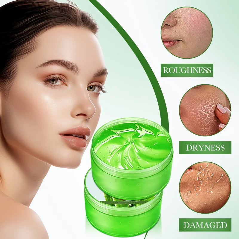 99% Aloe Vera Gel Moisturing Face Cream Soothing Shrink Pores Acne Treatment Day Cream Sleeping Mask Skin Care Products 300g - Eloquettes Skincare & Personal Care