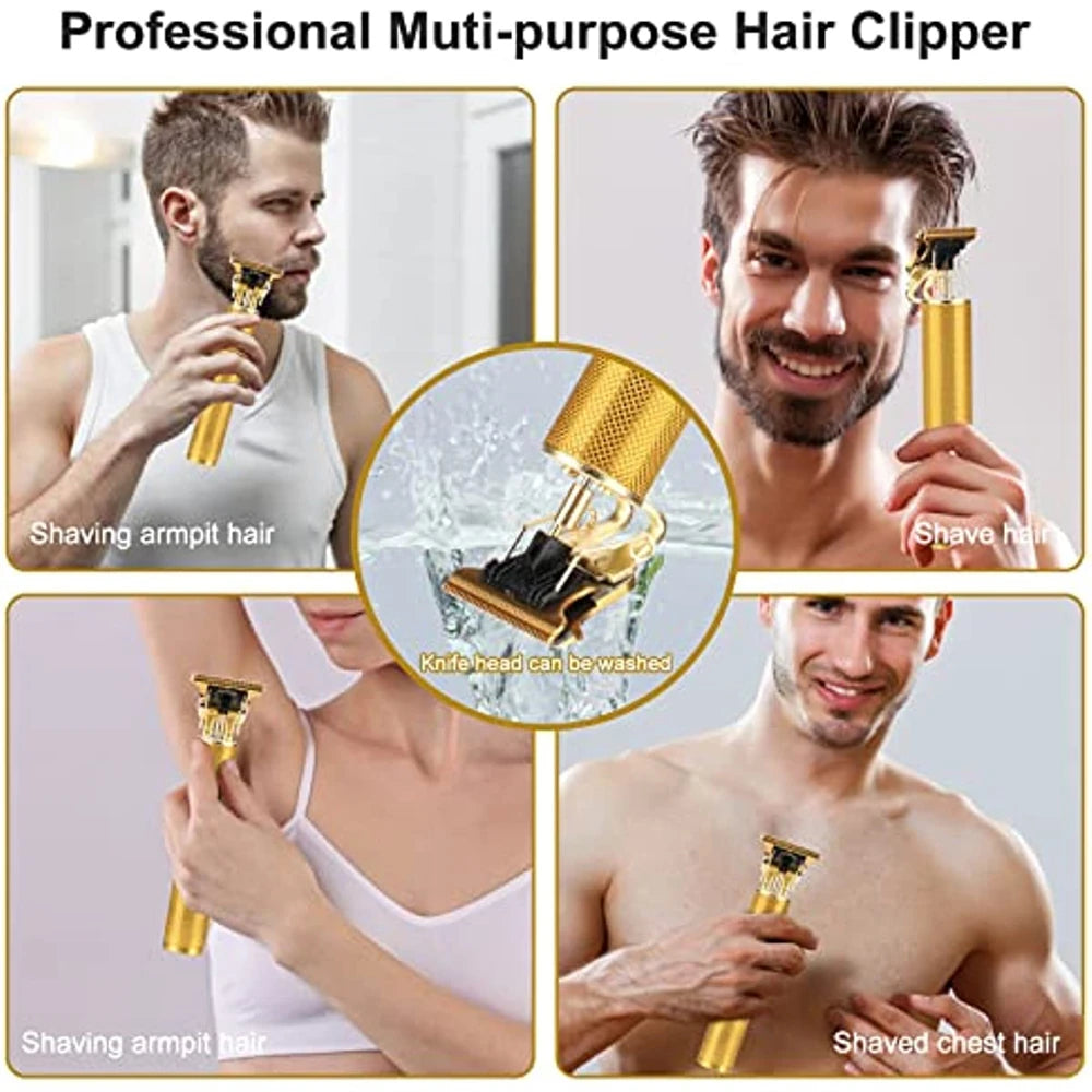 Electric Hair Cutting Machine Vintage T9 Clipper Hair Rechargeable Man Shaver Trimmer For Men's Barber Professional New Hot Sale - Eloquettes Skincare & Personal Care
