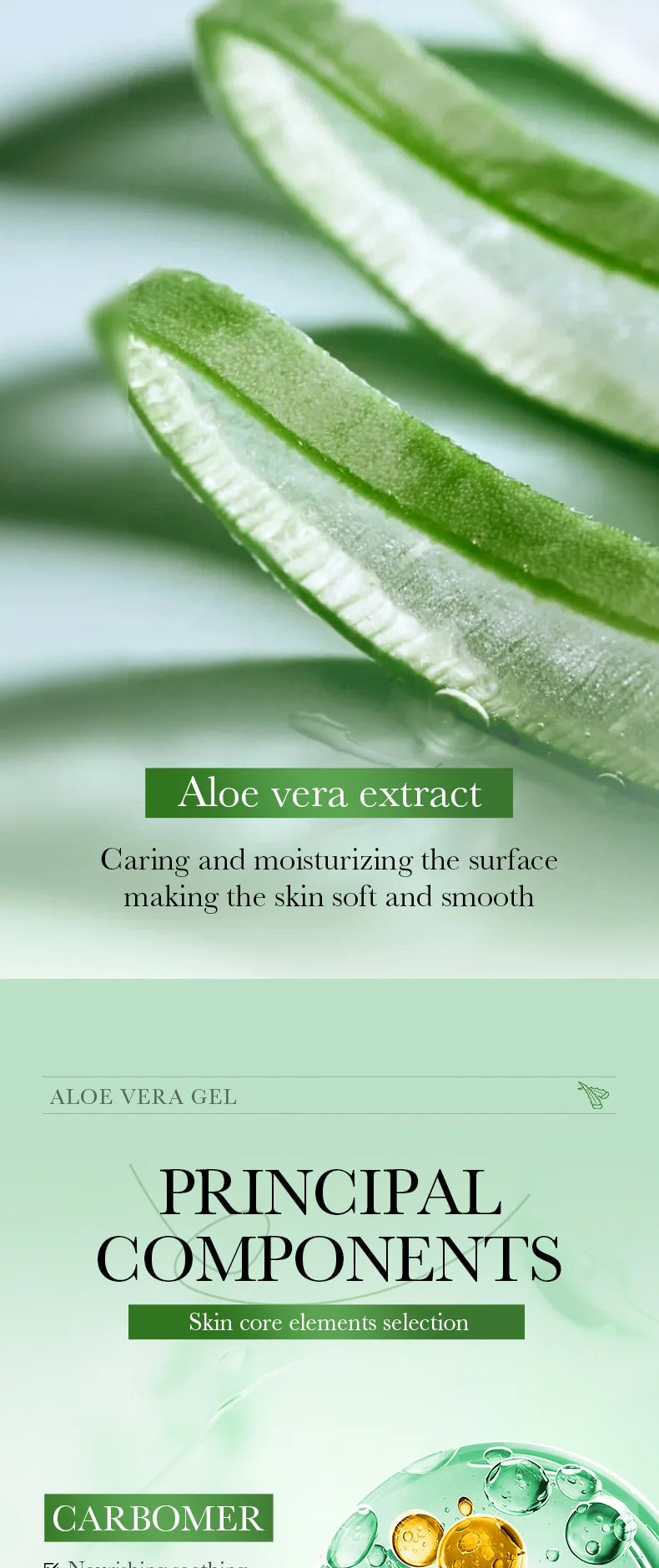 99% Aloe Vera Gel Moisturing Face Cream Soothing Shrink Pores Acne Treatment Day Cream Sleeping Mask Skin Care Products 300g - Eloquettes Skincare & Personal Care