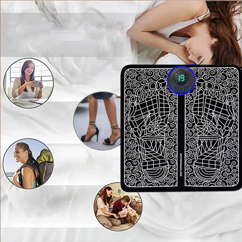 Foot Massager Electronic Massage Pen Neck and Shoulder Massage Three Piece Set Whole Body Relaxation Set Arm Leg and Back Massag - Eloquettes Skincare & Personal Care