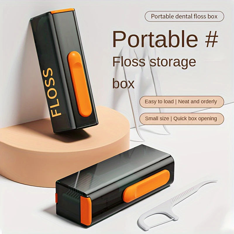 Automatic Dental Floss Storage Box Pop-Up Dental Floss Dispenser With 10Pcs Floss Dental Oral Hygiene Care Portable - Eloquettes Skincare & Personal Care