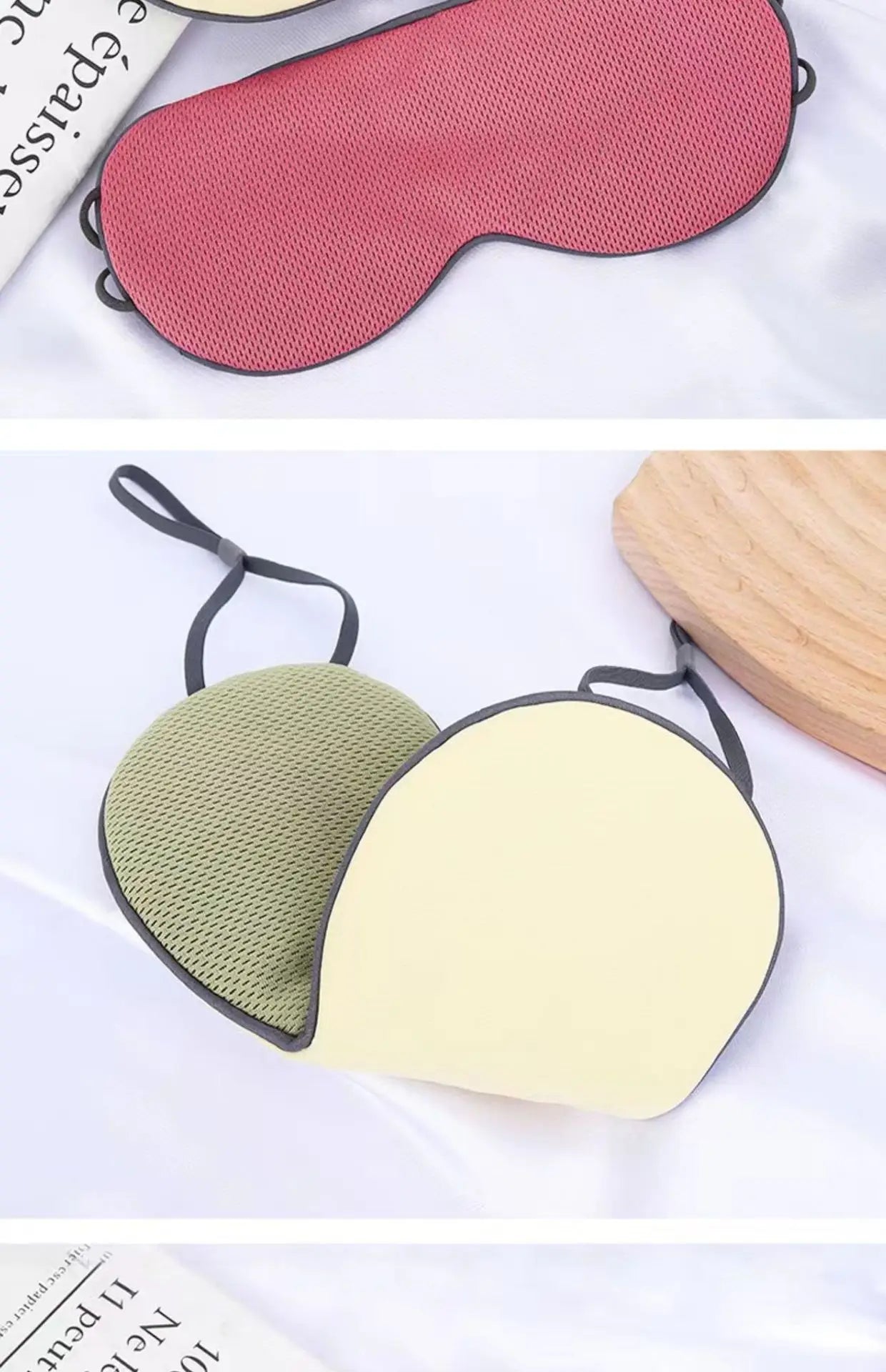 Sleep Mask Warm Cold Dual-Use Soft Silk Eye Mask Night Blackout Blindfold Eye Shade with Adjustable Elastic Strap Travel Shade - Eloquettes Skincare & Personal Care