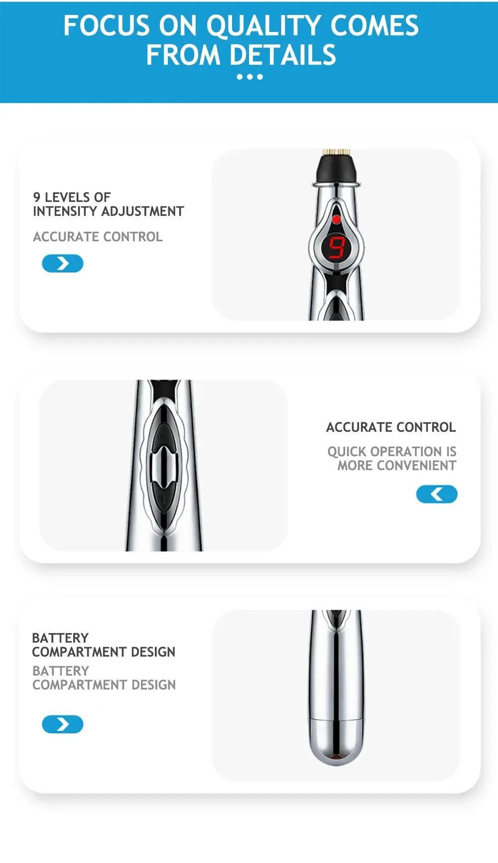 Electronic Acupuncture Pen Acupuncture Point Pen Acupuncture Point Pen Meridian Energy Meridian Pen Massage Pen Acupuncture Acup - Eloquettes Skincare & Personal Care