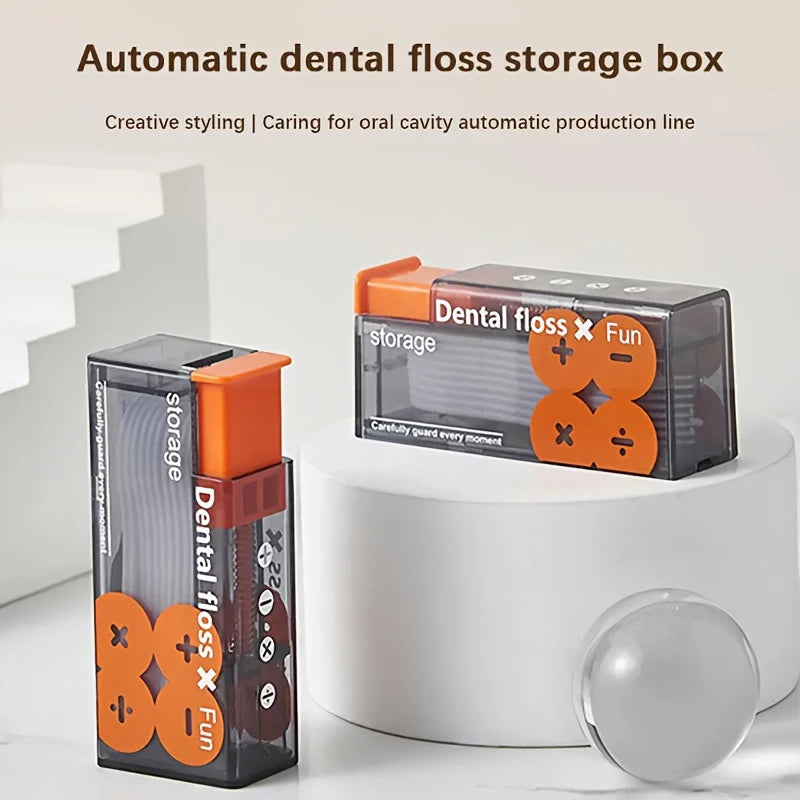 Automatic Dental Floss Storage Box Pop-Up Dental Floss Dispenser With 10Pcs Floss Dental Oral Hygiene Care Portable - Eloquettes Skincare & Personal Care