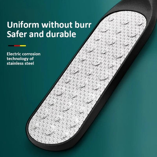 High-Quality 304 Stainless Steel Foot File Double Sided Callus Remover For Dead Skin Professional Pedicure Tools Callous Scraper - Eloquettes Skincare & Personal Care 