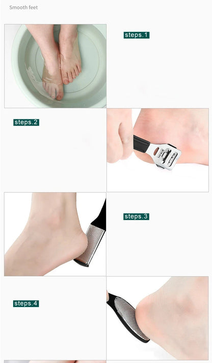 8/10-in-1 Professional Pedicure Kit Stainless Steel Callus Shavers Get Soft Smooth Feet with Stainless Steel Foot Care Tools - Eloquettes Skincare & Personal Care 