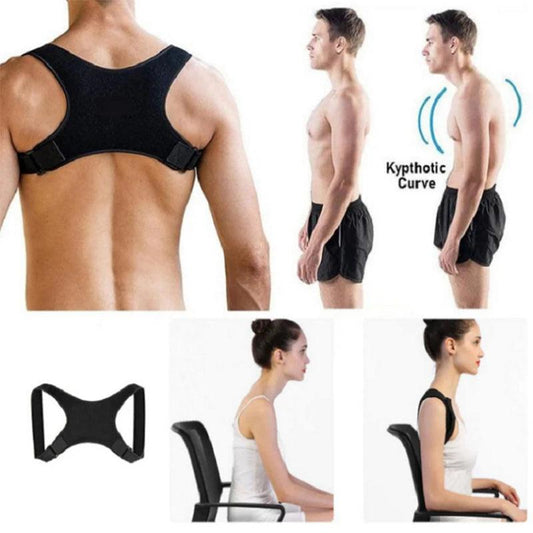Adjustable Posture Corrector Medical Back Brace Shoulder Support Corrector Prevention Humpback Back Health Care - Eloquettes Skincare & Personal Care 