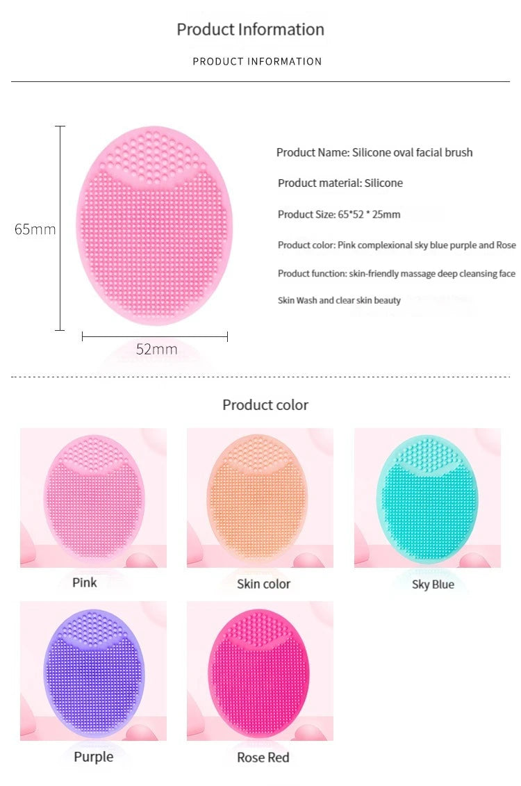 Silicone Face Wash Brush Clean Pores Baby Shampoo