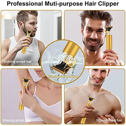 Electric Hair Cutting Machine Vintage T9 Clipper Hair Rechargeable Man Shaver Trimmer For Men's Barber Professional New Hot Sale - Eloquettes Skincare & Personal Care 