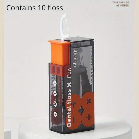 Automatic Dental Floss Storage Box Pop-Up Dental Floss Dispenser With 10Pcs Floss Dental Oral Hygiene Care Portable - Eloquettes Skincare & Personal Care 