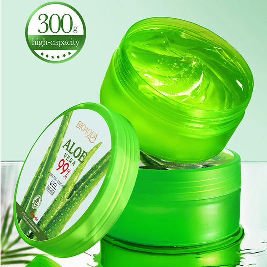 99% Aloe Vera Gel Moisturing Face Cream Soothing Shrink Pores Acne Treatment Day Cream Sleeping Mask Skin Care Products 300g - Eloquettes Skincare & Personal Care 
