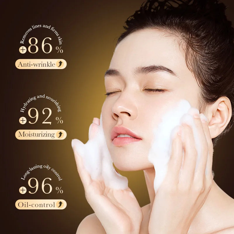 SADOER Retinol Facial Cleanser Face Wash Foam Face Cleanser Moisturizing Facial Cleansing Face Firming Skin Care Products - Eloquettes Skincare & Personal Care 