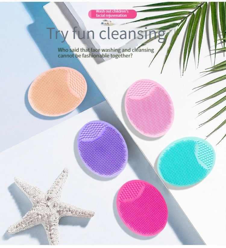 Silicone Face Wash Brush Clean Pores Baby Shampoo