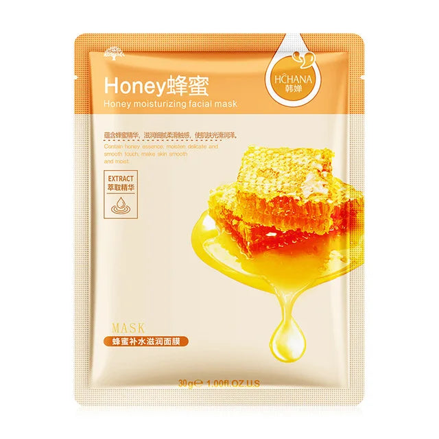 30pcs Natural Plant Facial Mask Sheet