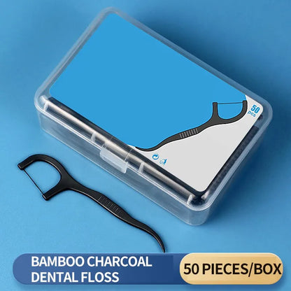 150pcs Dental Floss Plastic Toothpicks-Disposable Cleaning between Teeth-Separate Box-Oral Care - Eloquettes Skincare & Personal Care 