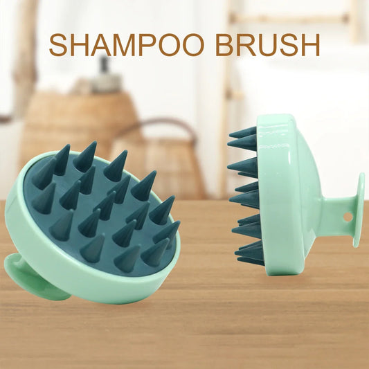 Silicone Shampoo Brush Head Scalp Massage Comb