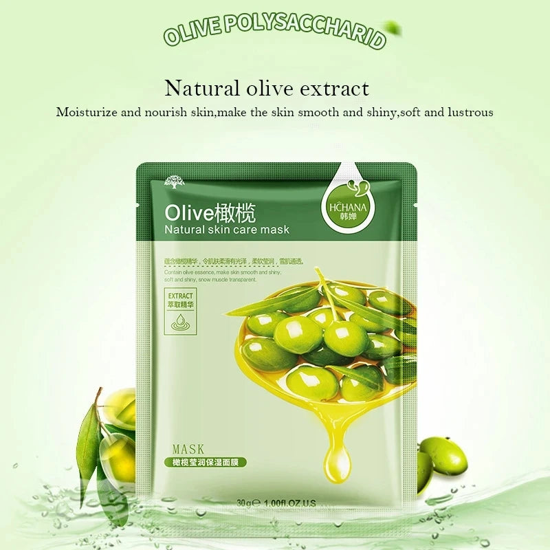 30pcs Natural Plant Facial Mask Sheet