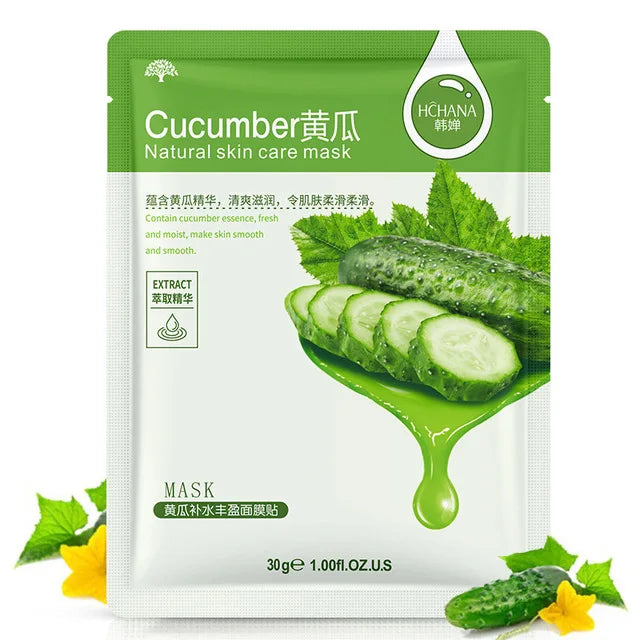 30pcs Natural Plant Facial Mask Sheet