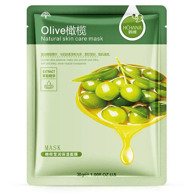 30pcs Natural Plant Facial Mask Sheet