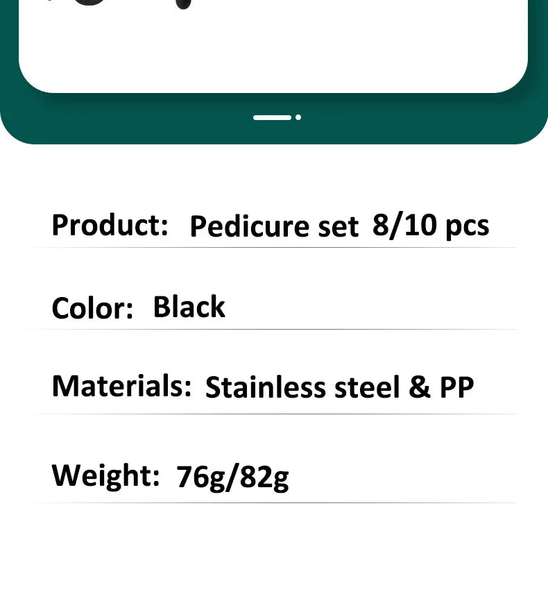 8/10-in-1 Professional Pedicure Kit Stainless Steel Callus Shavers Get Soft Smooth Feet with Stainless Steel Foot Care Tools - Eloquettes Skincare & Personal Care 
