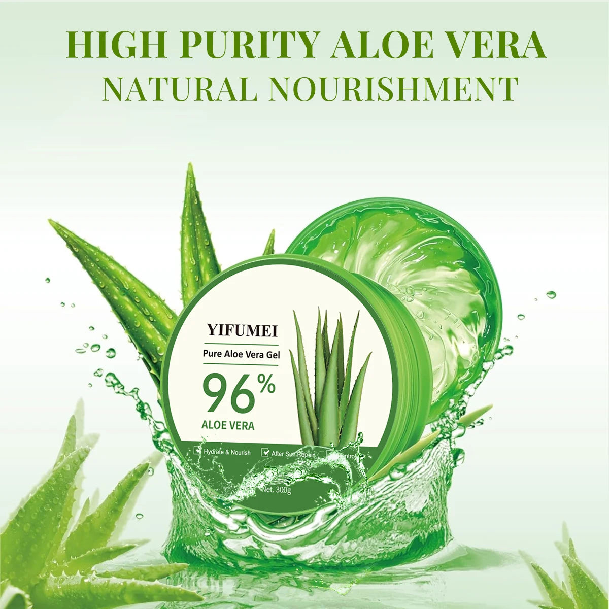 96% Aloe Vera Moisturizing Gel Cream