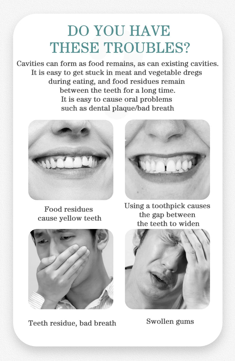 150pcs Ultra-Fine Toothpicks, Home Set, Portable and Disposable Care Floss, Portable Floss Stick, Oral Care, Deep Cleaning - Eloquettes Skincare & Personal Care 